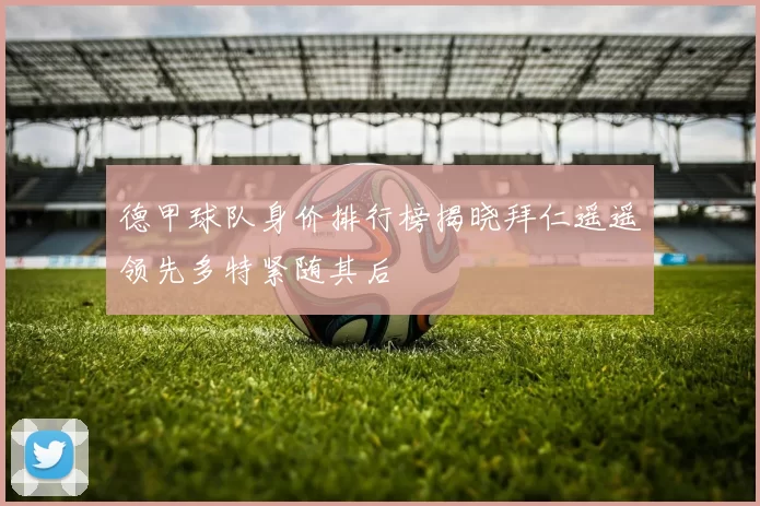 德甲球队身价排行榜揭晓拜仁遥遥领先多特紧随其后